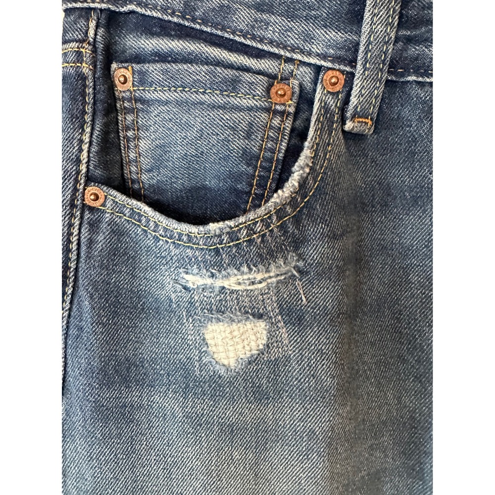 Levis 501 150th Anniversary Mens Straight Leg Distressed Jeans Blue 29x34 NEW - Picture 7 of 16